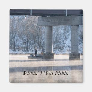 Steamy Winter Vist Taneycomo Magnet Magneet