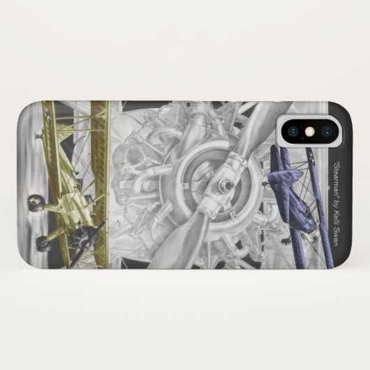 Stearman Biplane Case-Mate iPhone Case (Achterkant (horizontaal))