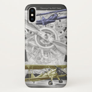 Stearman Biplane iPhone X Hoesje