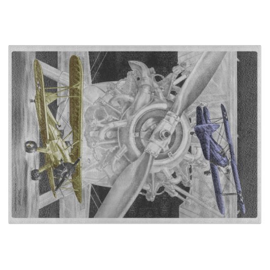 Stearman Biplane Snijplank (Voorkant)