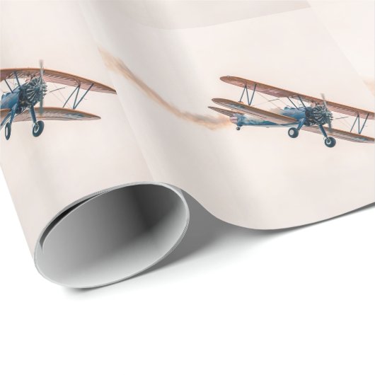 Stearman Pt-13d Double Decker Vliegtuig Fly Cadeaupapier (Rol Hoek)