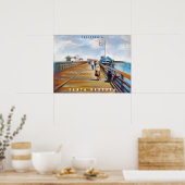 Stearns Wharf Pastel | Santa Barbara, CA Poster (Keuken)