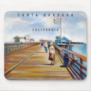 Stearns Wharf Pastel   Santa Barbara, Muismat CA