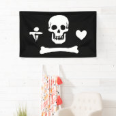 Stede Bonnet Pirate Flag Jolly Roger Spandoek (Insitu)