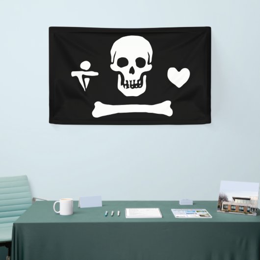 Stede Bonnet Pirate Flag Jolly Roger Spandoek (Beurs)