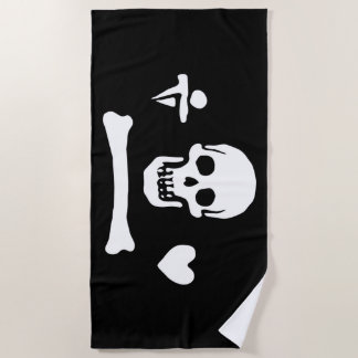 Stede Bonnet Pirate Flag Jolly Roger Strandlaken