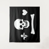 Stede Bonnet Pirate Flag Jolly Roger Wandkleed (Voorkant)