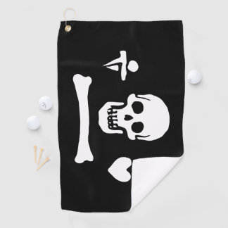 Stede Bonnet Piratenvlag Jolly Roger Golfhanddoek