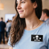 Stede Bonnet Piratenvlag Jolly Roger Naambadge
