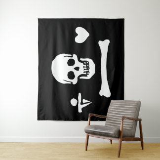Stede Bonnet Piratenvlag Jolly Roger Wandkleed