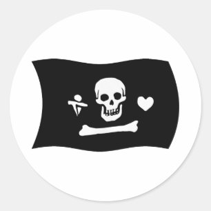 Stede Bonnet Vlag Sticker