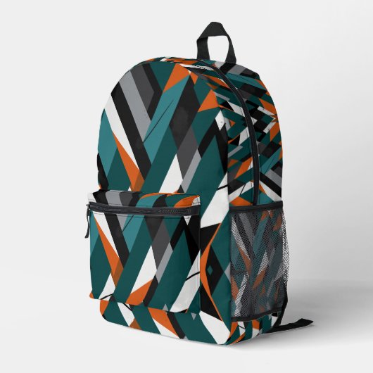 Stedelijk Bedrukte Rugzak (Achterkant Hoek Rechts)