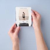 Stedelijk Chic Minimalistisch FOTO Bewaar de datum Flyer (Hand)