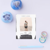 Stedelijk Chic Minimalistisch FOTO Bewaar de datum Flyer (Enkel)