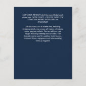 Stedelijk Chic Minimalistisch FOTO Save The Dates Flyer (Achterkant)