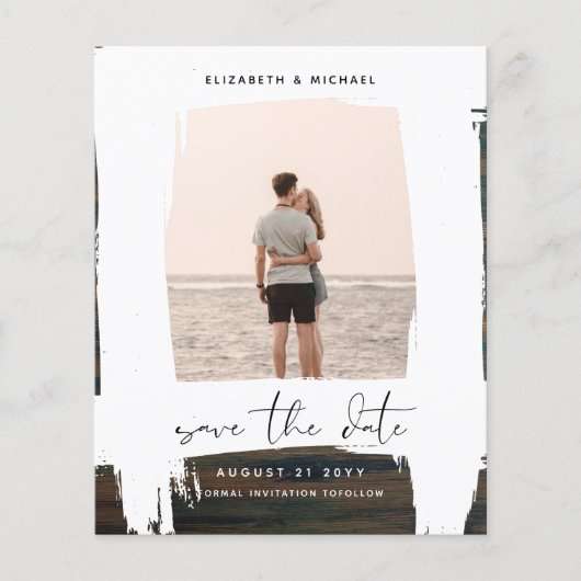 Stedelijk Chic Minimalistische FOTO Bewaar De Data (Voorkant)