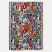 Stedelijk dynamisch straatkunst Graffiti-kunstpatr Deken (Voorkant Verticaal)