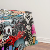 Stedelijk dynamisch straatkunst Graffiti-kunstpatr Tafelkleed (Voorbeeld)