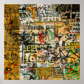 stedelijk graffiti-poster poster