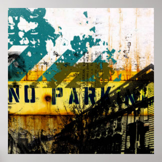 stedelijk graffiti-poster poster