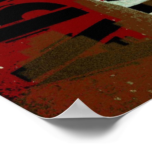 stedelijk graffiti-poster poster (Hoek)