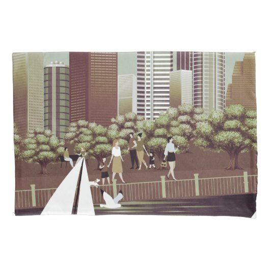 Stedelijk landschap kussensloop (Voorkant)