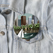 Stedelijk landschap ronde button 4,0 cm (In situ)