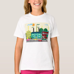 Stedelijk landschap t-shirt
