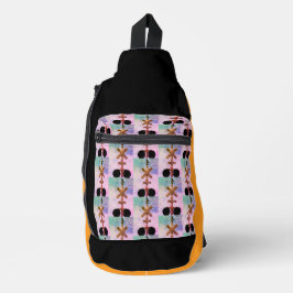 Stedelijk rustieke stadsgezicht kijkt print knip n sling bag