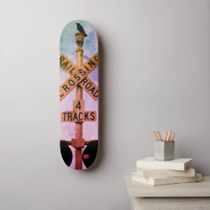 Stedelijk rustieke stadsgezicht Wachtend 2 Skatebo Skateboard