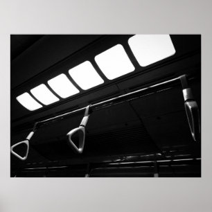 Stedelijk Treinplafond met Handriemen Poster