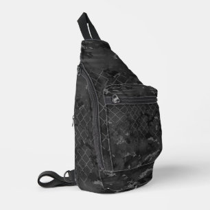 Stedelijke Camouflage Donker en Grijs Sling Bag