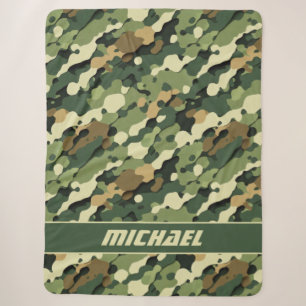 Stedelijke camouflage sherpa deken