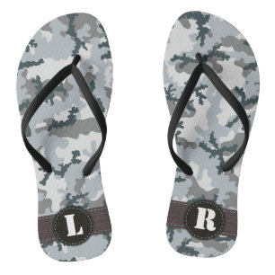 Stedelijke camouflage teenslippers