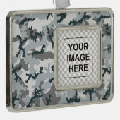 Stedelijke camouflage verzilverd kader ornament (Rechts)