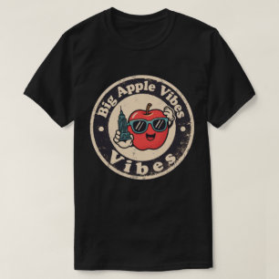 Stedelijke charme_ New York Apple vintage stijl T-shirt