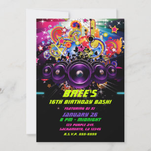 Stedelijke Club Hip Hop DJ Dansen Dansfeest Kaart