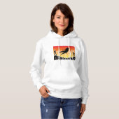 Stedelijke Dansfeest Silhouet met Luidsprekers Hoodie (Voorkant volledig)