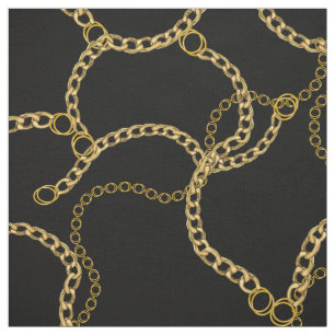 Stedelijke gouden kettingen streetstyle patroon stof