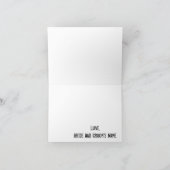 Stedelijke Graffiti dankt u nota neemt van Bedankkaart (Binnen)