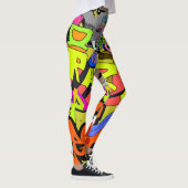 Stedelijke graffiti:  kunstmuur leggings (Rechts)