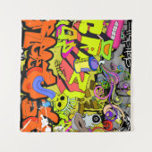 Stedelijke graffiti:  kunstmuur wandkleed (Voorkant (horizontaal))