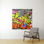 Stedelijke graffiti:  kunstmuur wandkleed (In situ)