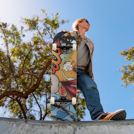 Stedelijke Graffiti meisje kunst Skateboard