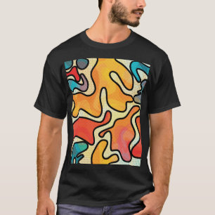 Stedelijke graffiti: naadloze kunsttextuur. t-shirt