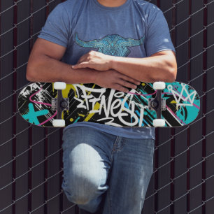 Stedelijke Graffiti Straatkunst Aangepaste ThrowUp Skateboard