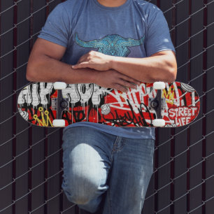 Stedelijke Graffiti Straatkunst Aangepaste ThrowUp Skateboard