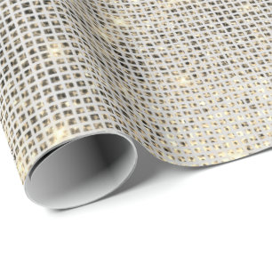 Stedelijke grijze sequinesequin die metallische Sp Cadeaupapier
