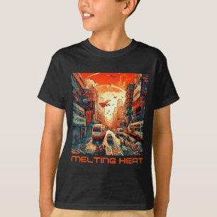 Stedelijke hittegolf _ futuristische stad & t-shirt