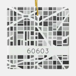 Stedelijke kaart Postcode Architecturaal ontwerp M Keramisch Ornament